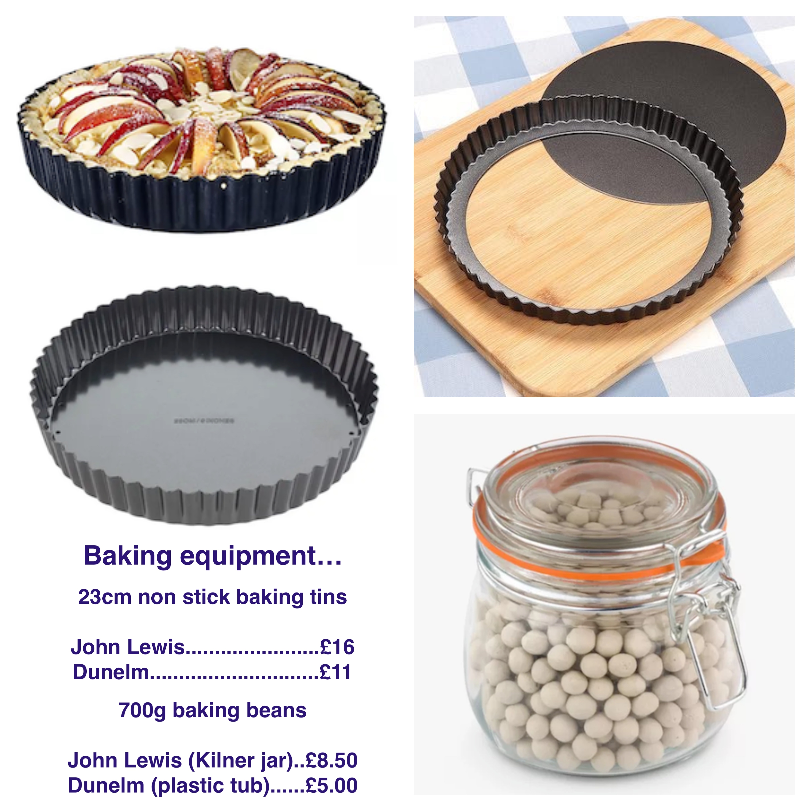 🥘 Baking tins and baking beans… – HEAL